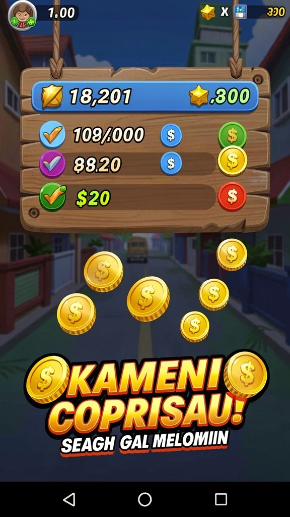 666ff - Tampilan awal yang menarik dan interaktif.