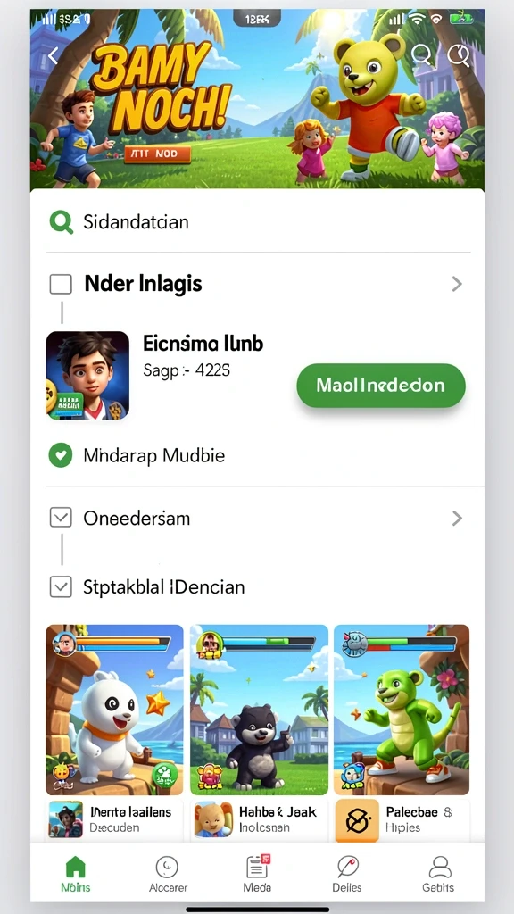 mg525 - Tangkapan layar menampilkan karakter dengan desain menarik.