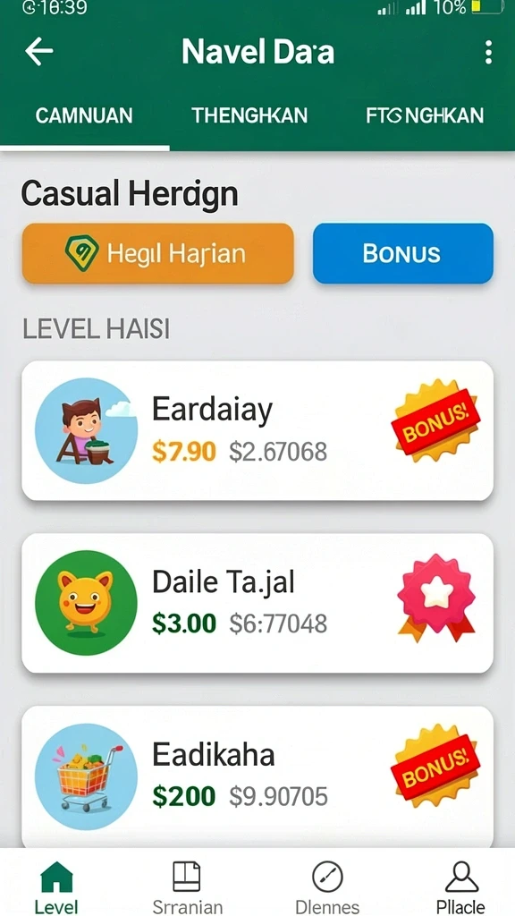 qqnusa - Tampilan antarmuka yang menarik dan mudah dinavigasi.