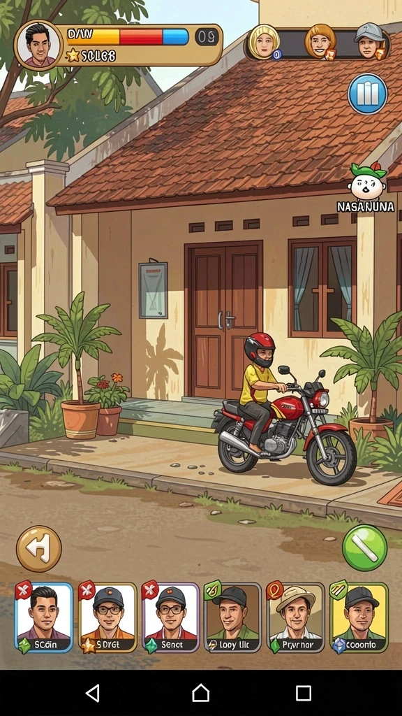 rk55 - Tampilan karakter utama yang menawan dan penuh detail.